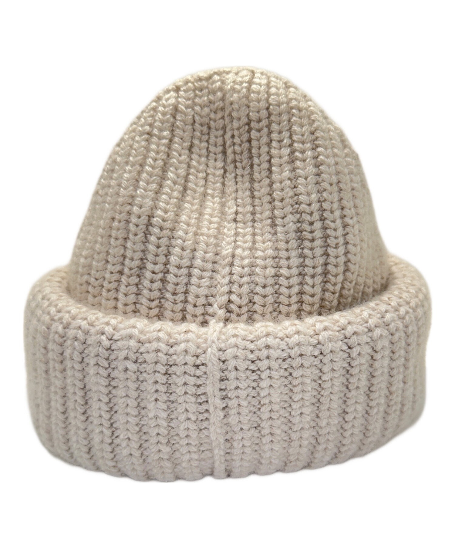 ロロピアーナ　厚手リブカシミア　ニット帽 中古・古着通販】LORO PIANA (ロロピアーナ) カシミヤニット帽