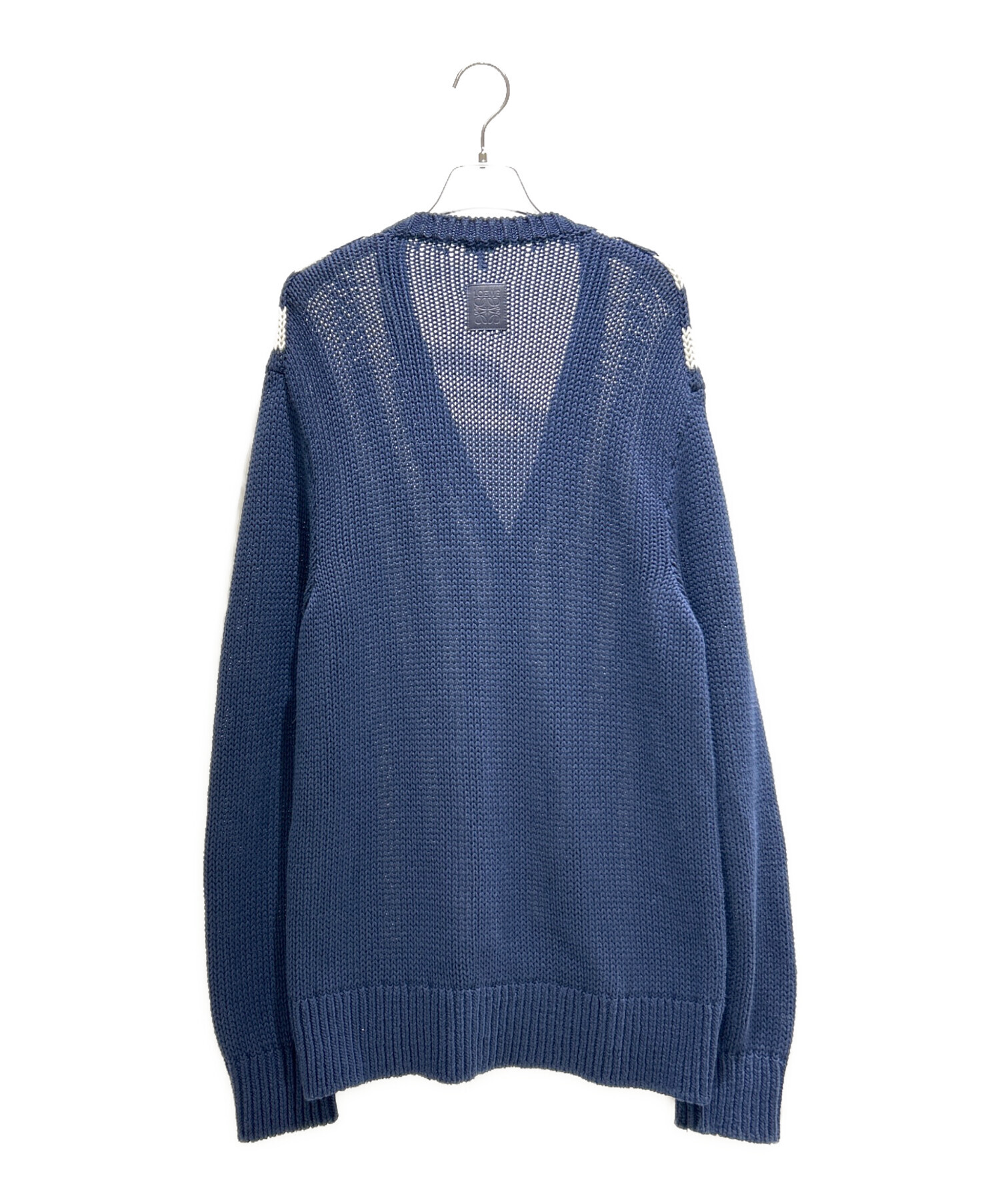 中古・古着通販】LOEWE (ロエベ) Striped V-Neck Cardigan/ストライプ 中古・古着通販】LOEWE (ロエベ) Striped V-Neck Cardigan/ストライプ