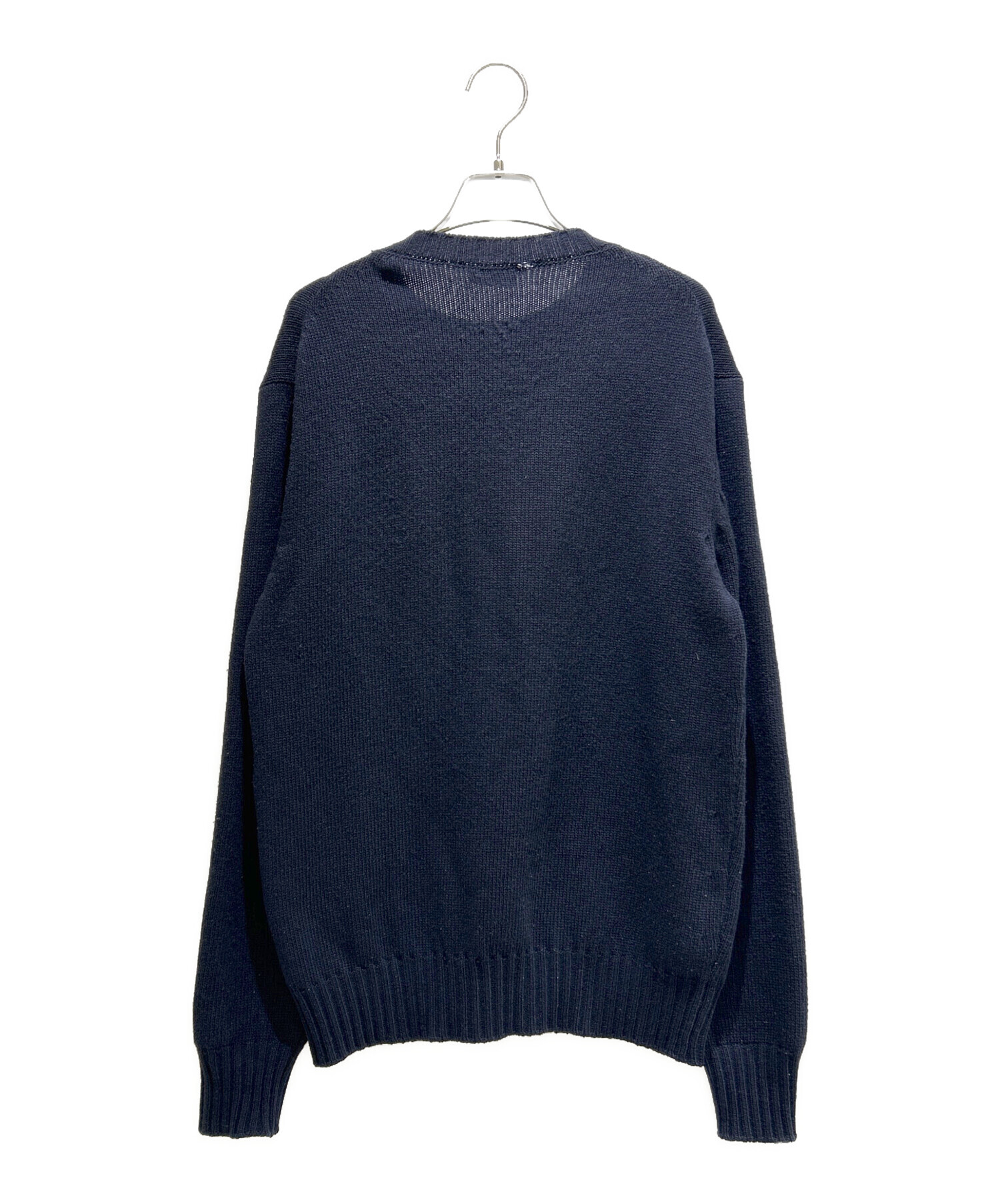Christian Dior 刺繍ロゴ　綿100% ネイビー トレーナー　ニット 中古・古着通販】DIOR HOMME (ディオール オム) ジュディブレイムロゴ