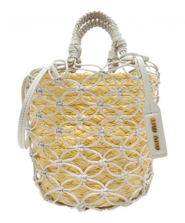 中古・古着通販】MIU MIU (ミュウミュウ) 21SS 2WAY Woven Bucket Bag