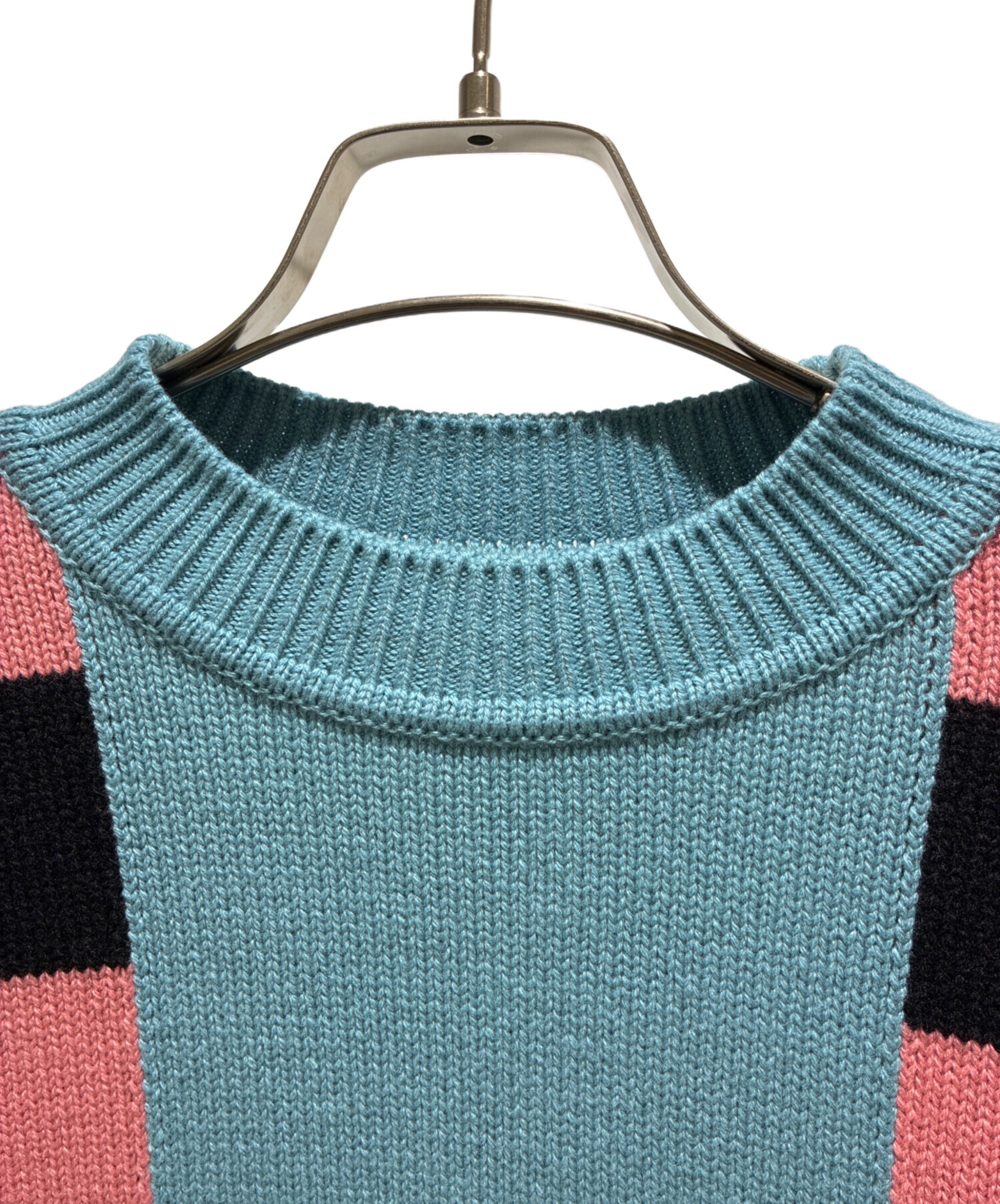 エルメス　 長袖 ニット セーター ライトブルー 中古・古着通販】HERMES (エルメス) Cashmere Knit Sweater/カシミヤ