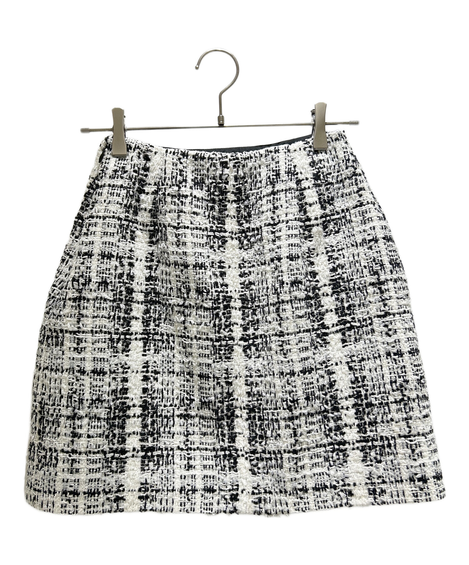 LOUIS VUITTON ツイード ジップアップ ミニスカート 34 美品 中古・古着通販】LOUIS VUITTON (ルイ ヴィトン) Tweed Skirt/ツイード