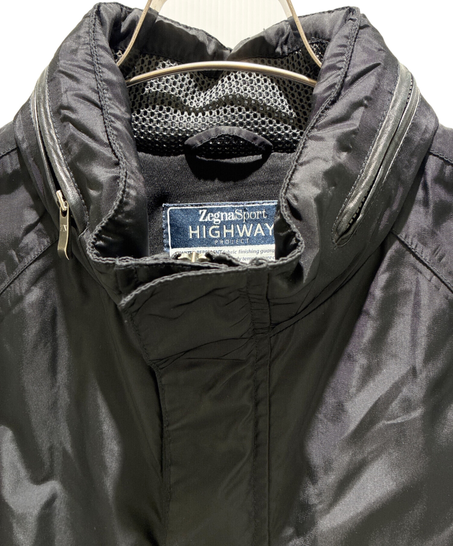 中古・古着通販】zegna sport (ゼニアスポーツ) レザー切替ナイロン