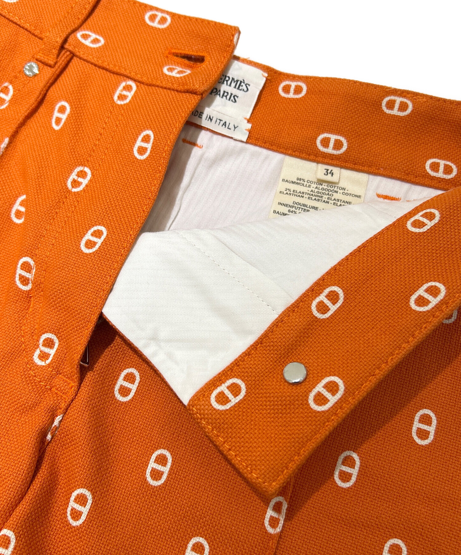 シェーヌダンクル　ショートパンツ　レディース　34 エルメス hermes 中古・古着通販】HERMES (エルメス) Chaine d'Ancre Shorts