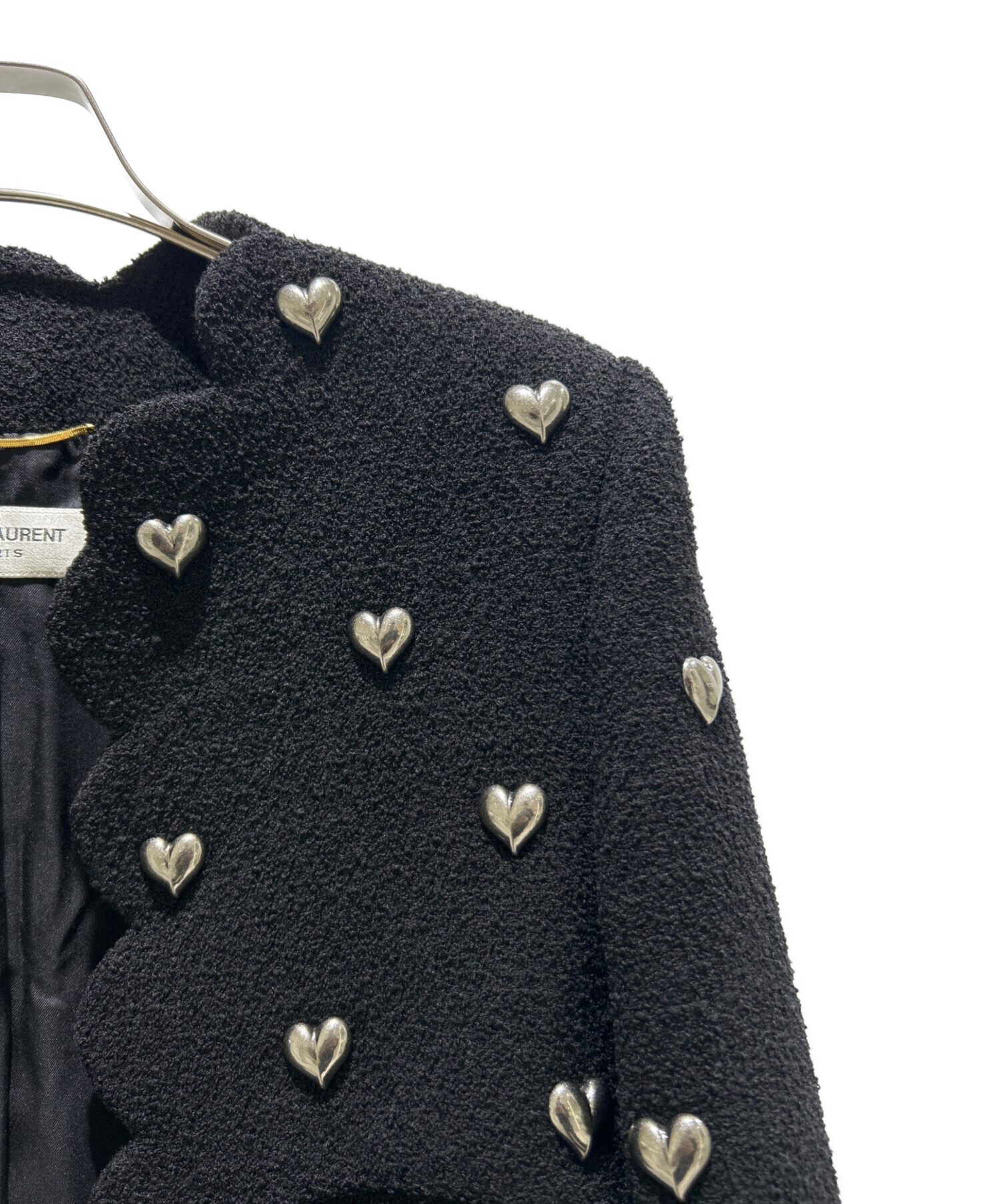 サンローラン　2024年夏購入未使用品ツイードジャケット 中古・古着通販】Saint Laurent Paris (サンローランパリ) Heart Stud