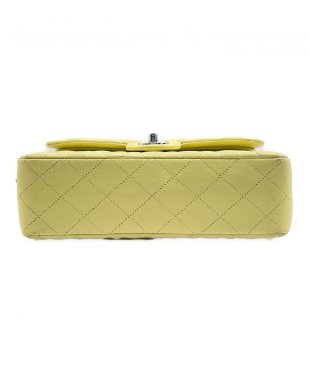 【限定値下げ】CHANEL フラップバッグ　マトラッセ　レモンイエロー 中古・古着通販】CHANEL (シャネル) マトラッセ23 ダブルフラップ