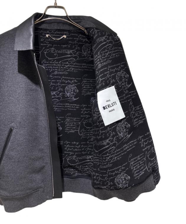 中古・古着通販】Berluti (ベルルッティ) レザーカラー ウールカシミヤ