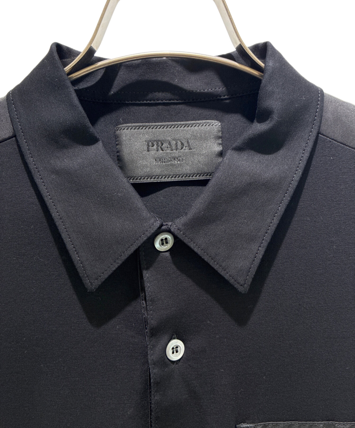 中古・古着通販】PRADA (プラダ) Re-Nylon xジャージー ポロシャツ