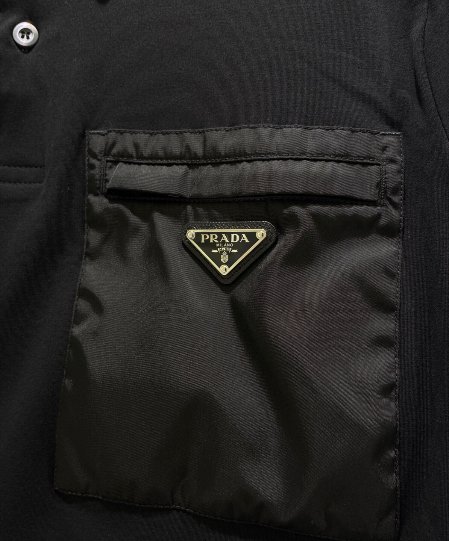 中古・古着通販】PRADA (プラダ) Re-Nylon xジャージー ポロシャツ