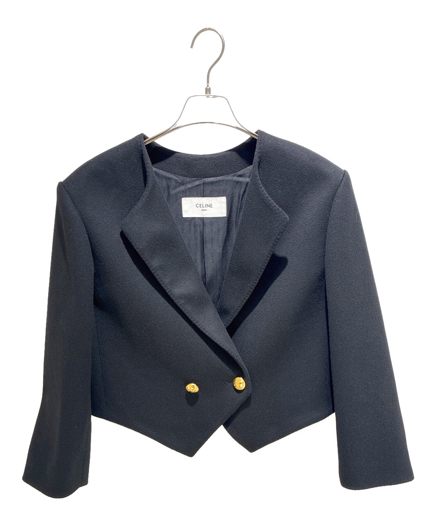 中古・古着通販】CELINE (セリーヌ) Wool Triomphe Button Loose