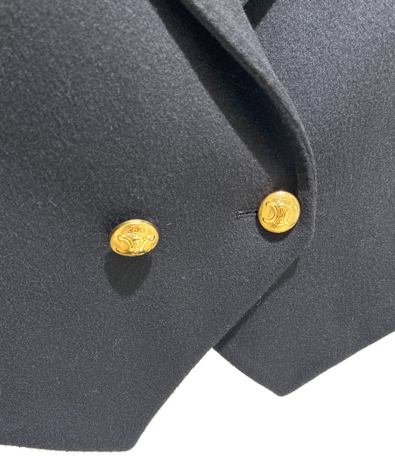 中古・古着通販】CELINE (セリーヌ) Wool Triomphe Button Loose