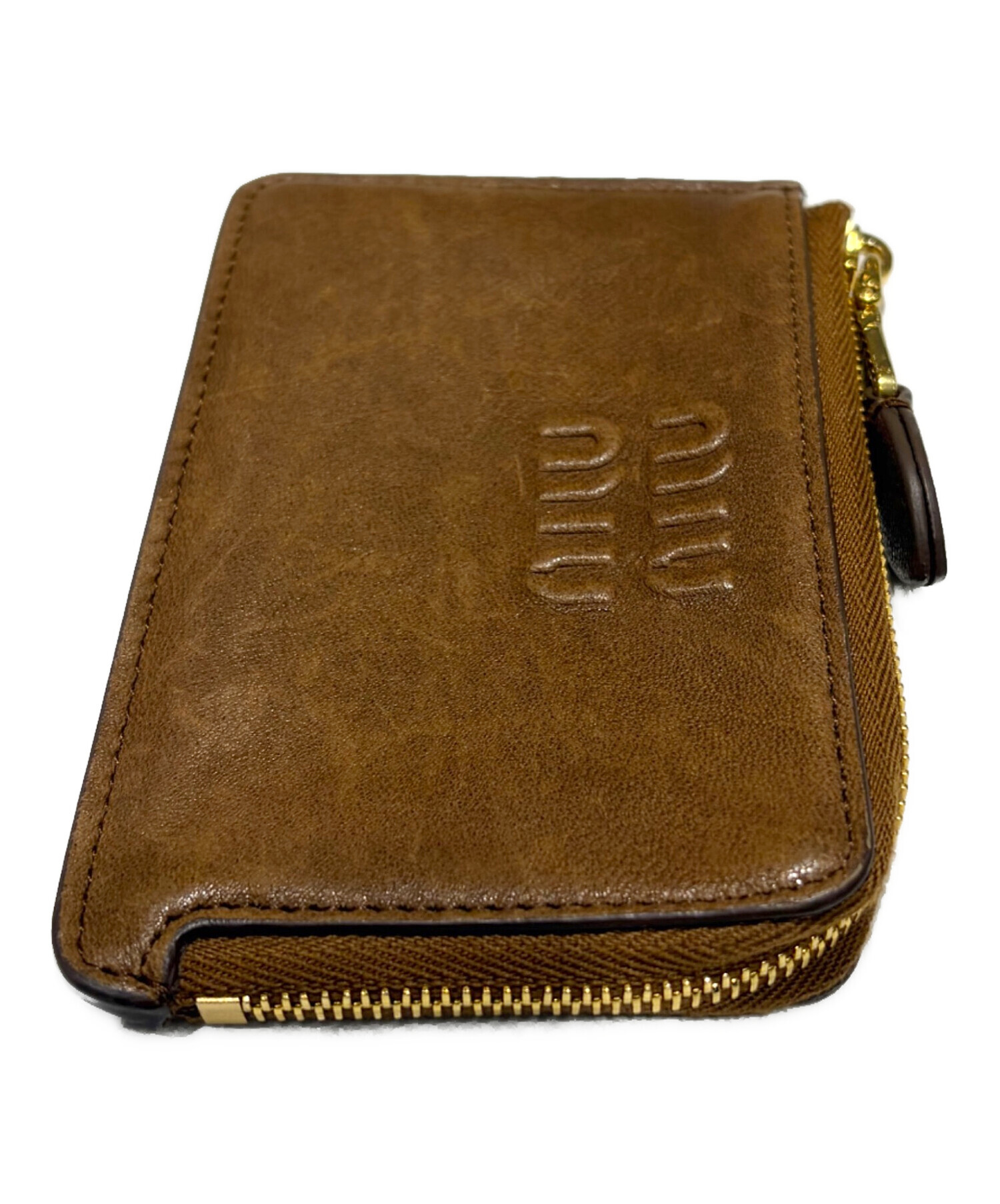 中古・古着通販】MIU MIU (ミュウミュウ) Nappa Leather Envelope Card
