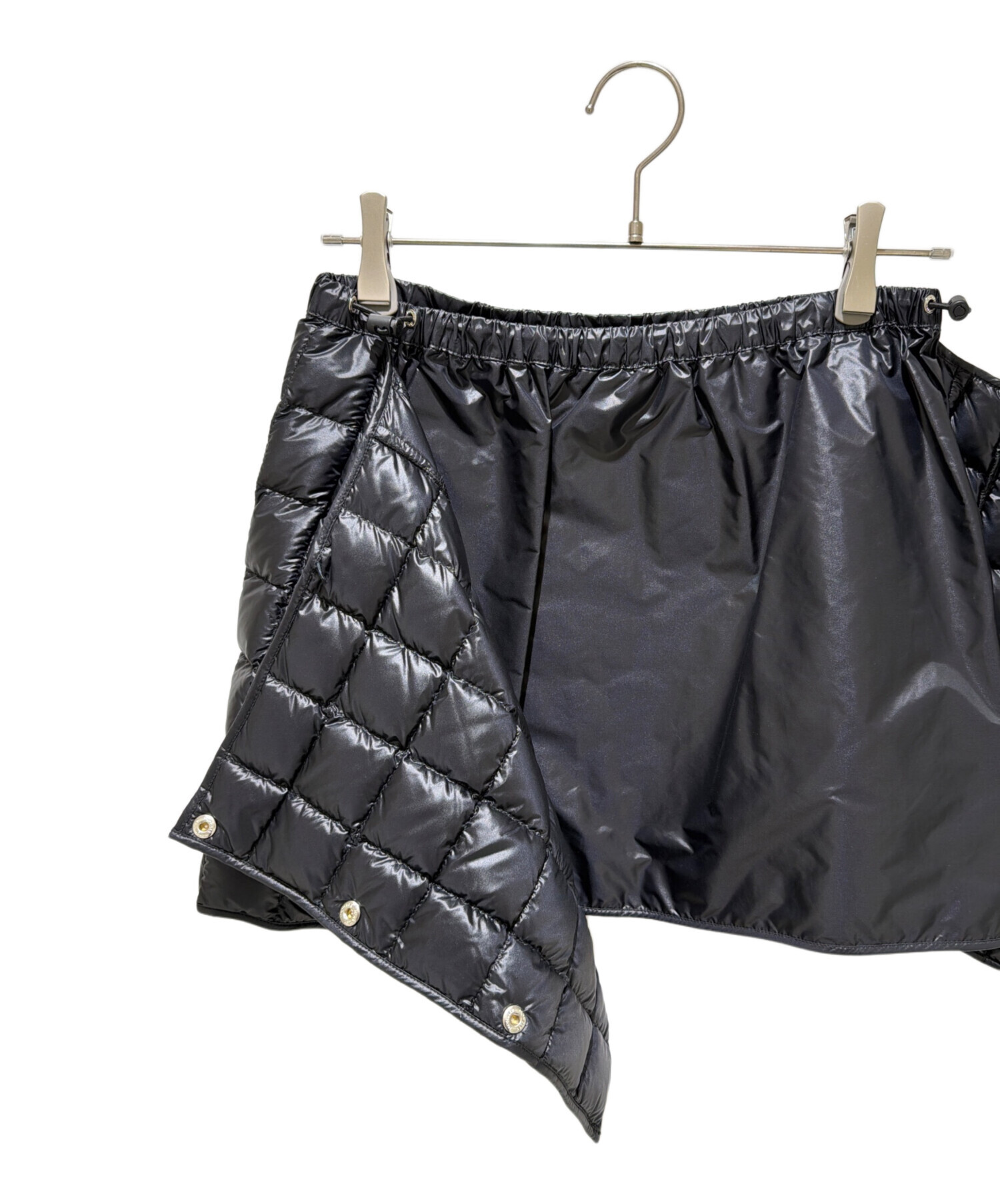 MONCLER ダウンミニスカートブラック40 M〜 L 【未使用】 中古・古着通販】MONCLER (モンクレール) GONNAパデッドミニダウン巻き