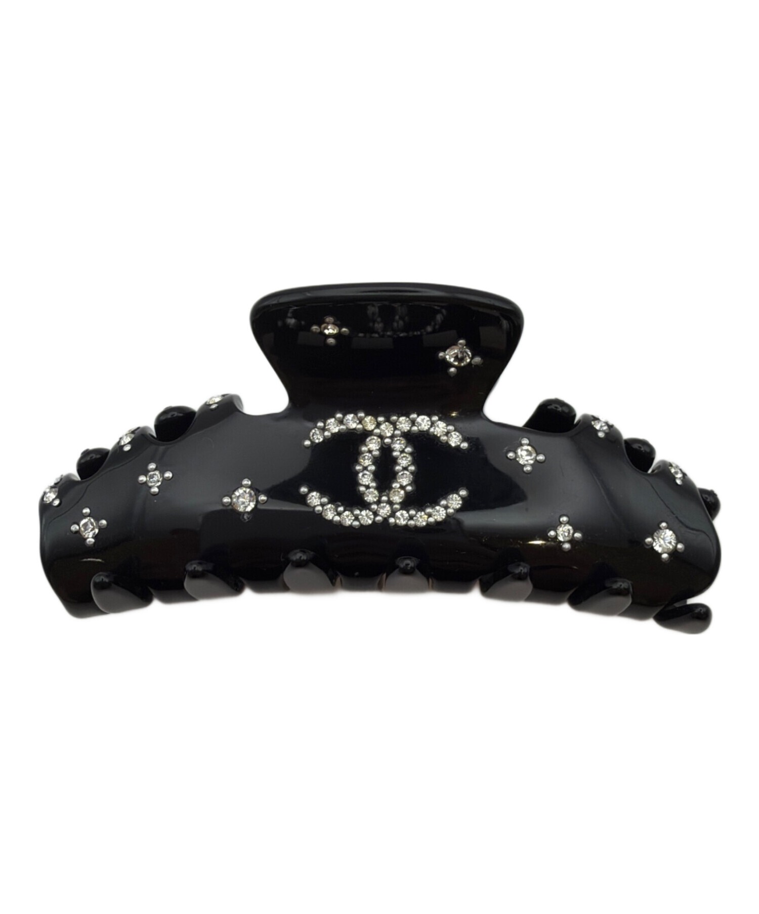 【極美品】CHANEL Cロゴ ラインストーン　クリップオンタイプ　チャーム 中古・古着通販】CHANEL (シャネル) ラインストーンココマーククリップ