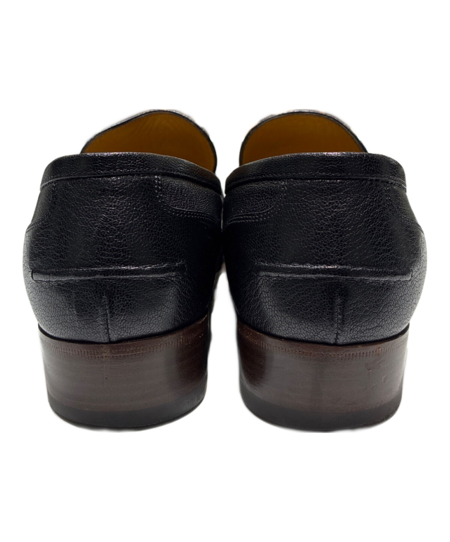 中古・古着通販】GUCCI (グッチ) ホースビットローファー ブラック