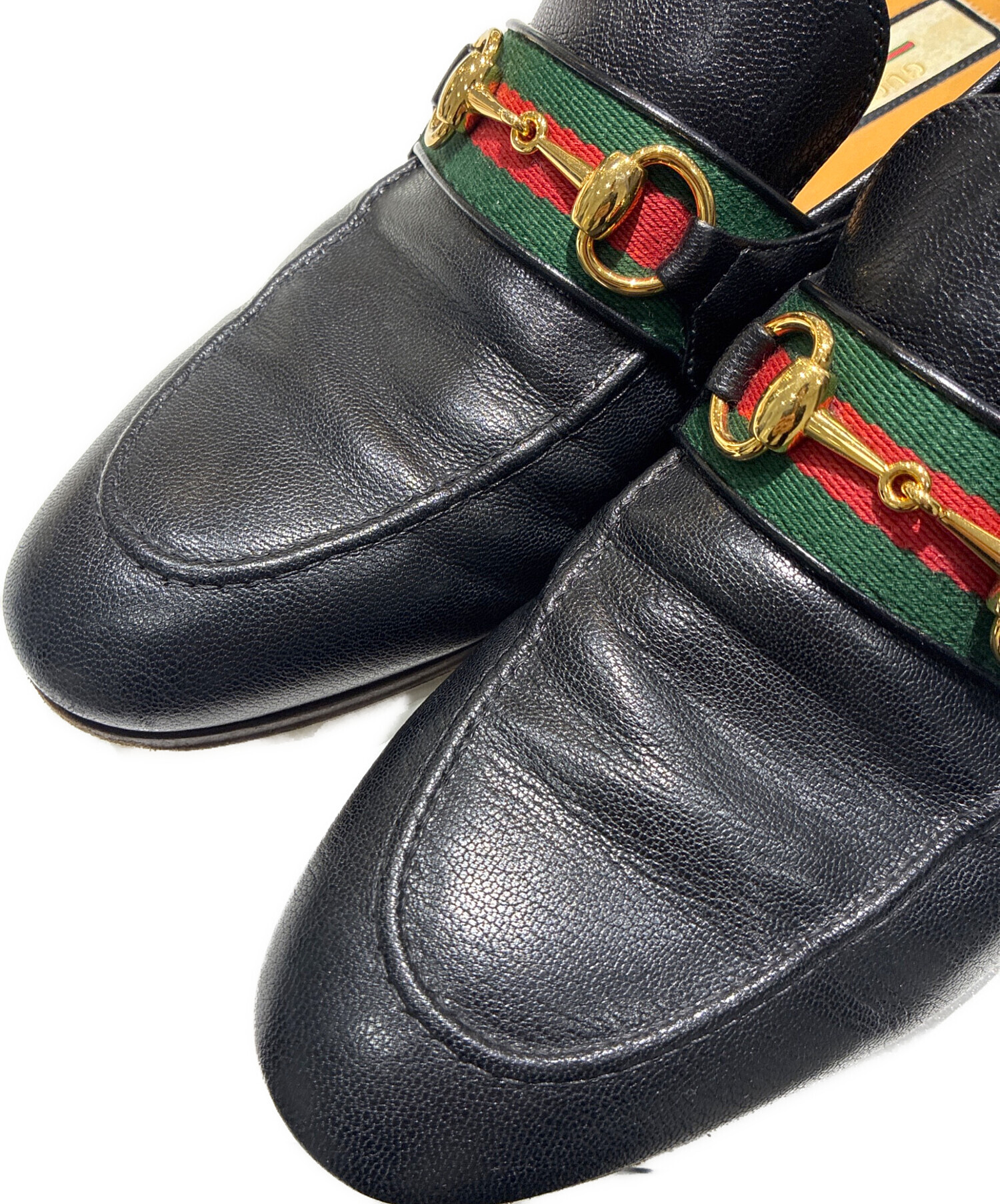 中古・古着通販】GUCCI (グッチ) ホースビットローファー ブラック