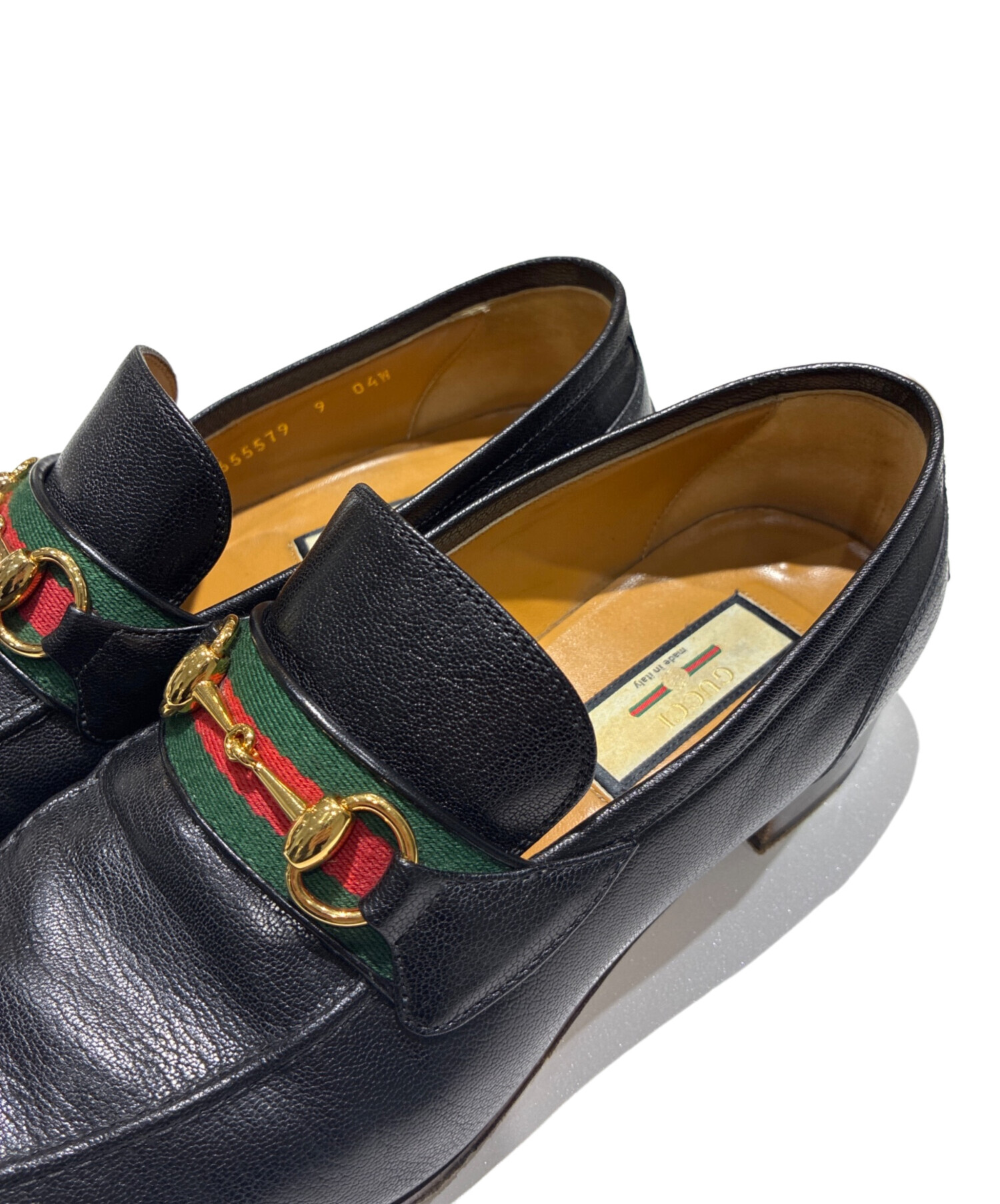 中古・古着通販】GUCCI (グッチ) ホースビットローファー ブラック