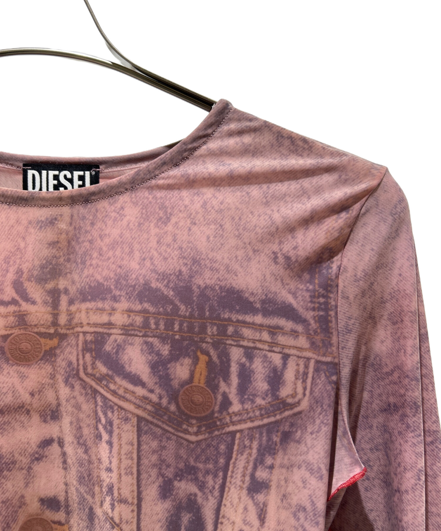 DIESEL デニム柄　セカンドスキン　y2k 中古・古着通販】DIESEL (ディーゼル) Denim Motif Second Skin Top