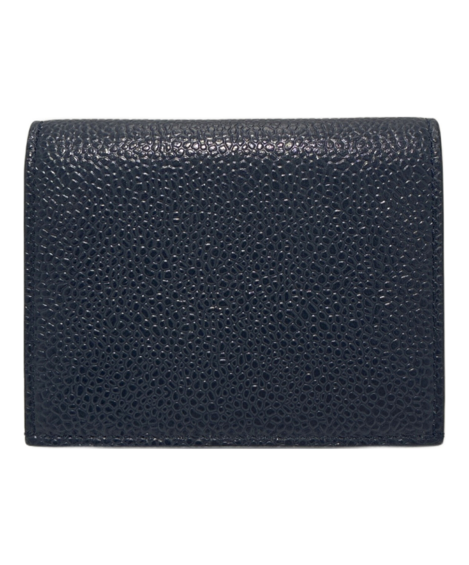 THOM BROWNE トムブラウン カードケース  黒 【古着】【中古】【送料無料】 中古・古着通販】Thom Browne (トムブラウン) ペブルグレイン ダブル