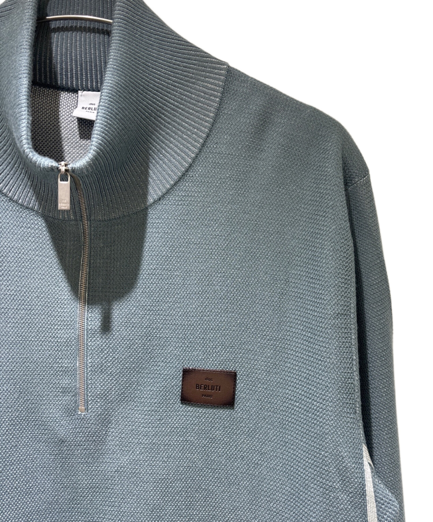 中古・古着通販】Berluti (ベルルッティ) ハーフジップデザインニット