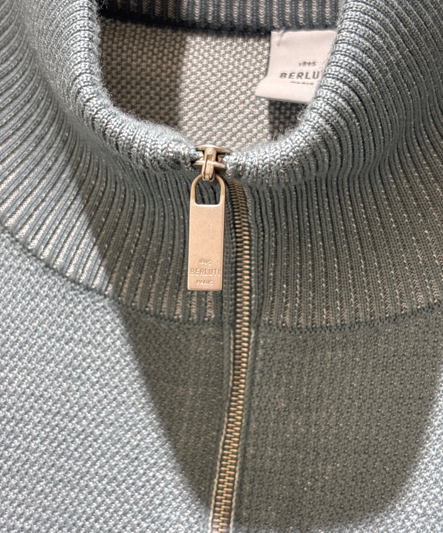 中古・古着通販】Berluti (ベルルッティ) ハーフジップデザインニット