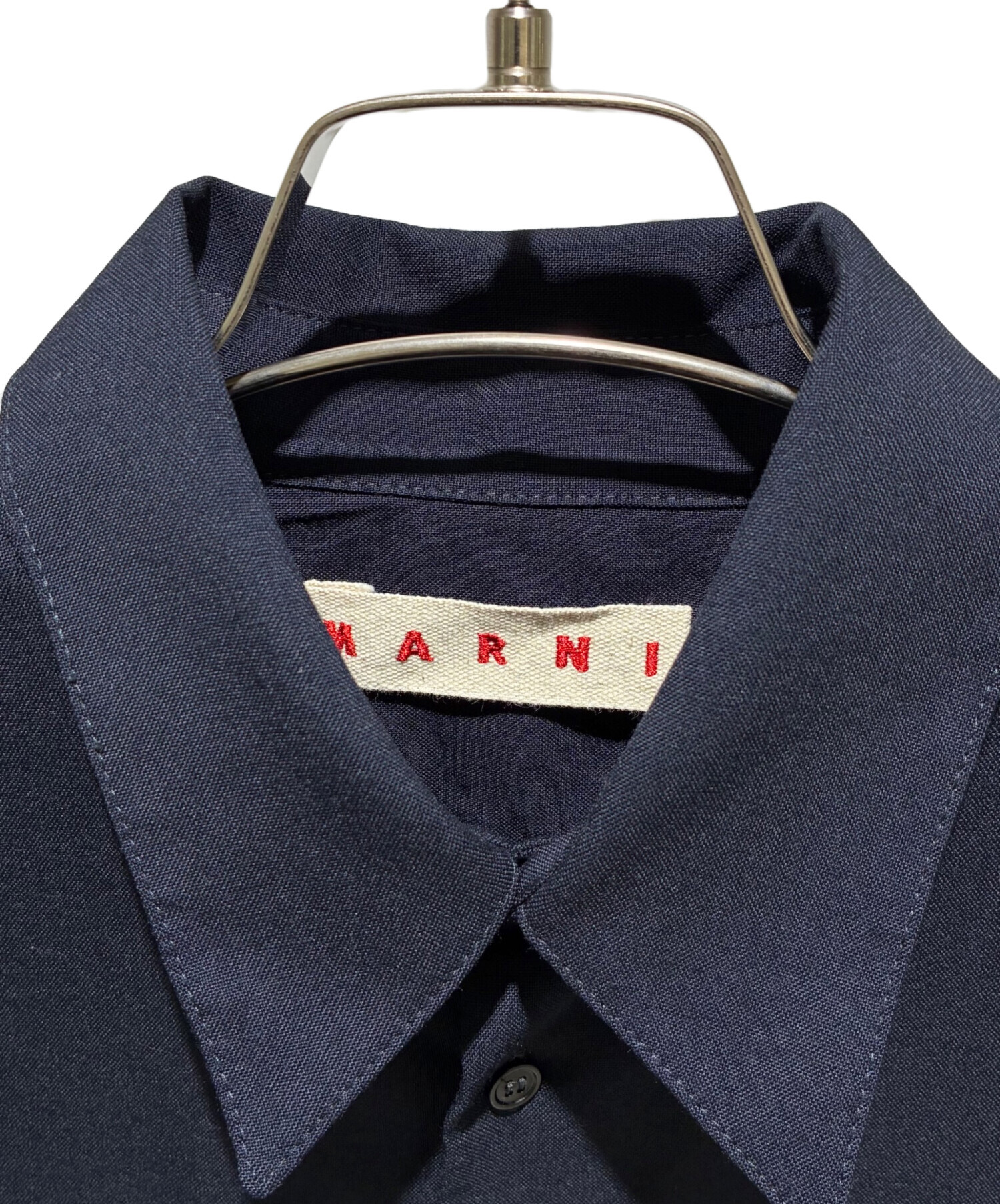 中古・古着通販】MARNI (マルニ) ウールトロピカルシャツ ネイビー