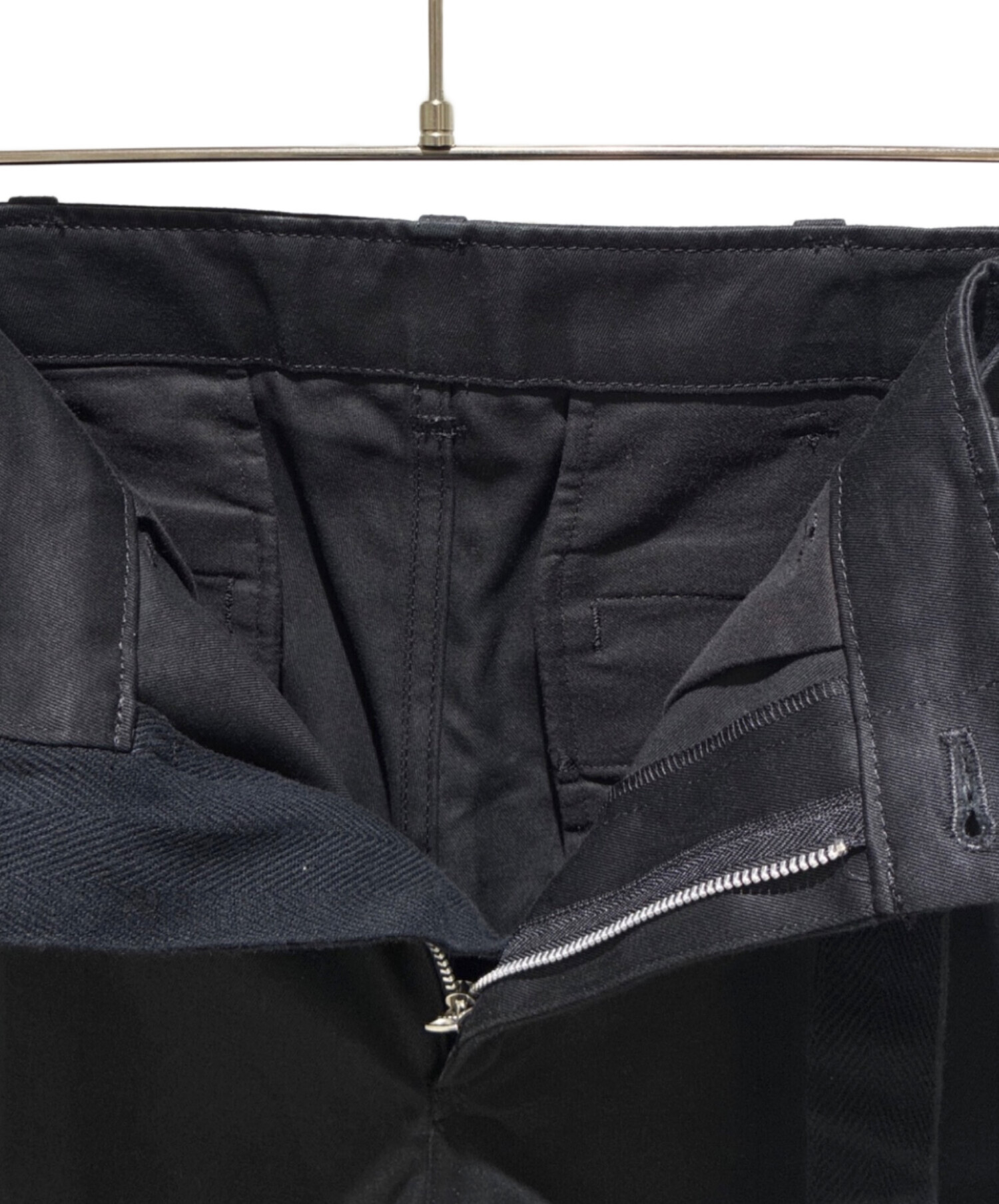 中古・古着通販】sacai (サカイ) COTTON CHINO PANTS ブラック サイズ