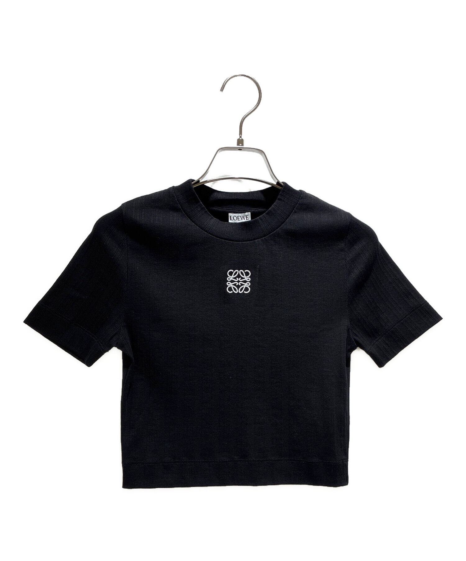 LOEWE アナグラム Tシャツ ブラック Mサイズ 中古・古着通販】LOEWE (ロエベ) Cropped Anagram T-Shirt/クロップド