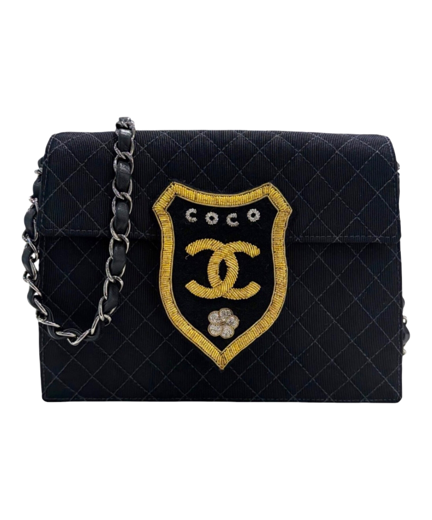 中古・古着通販】CHANEL (シャネル) エンブレムワッペンチェーン