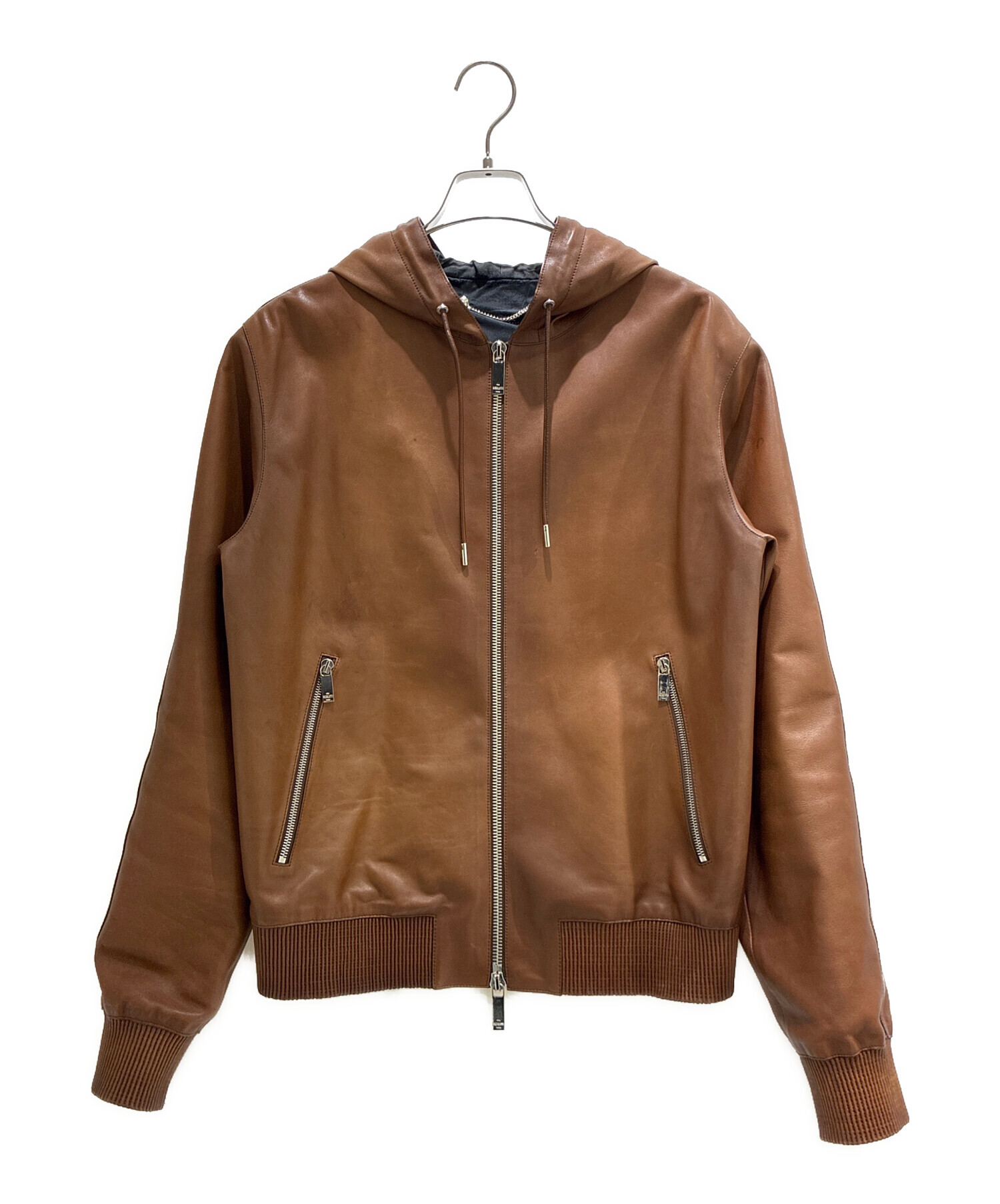 Berluti パティーヌ ブラウン 中古・古着通販】Berluti (ベルルッティ) Patina Calfskin Zip-Up