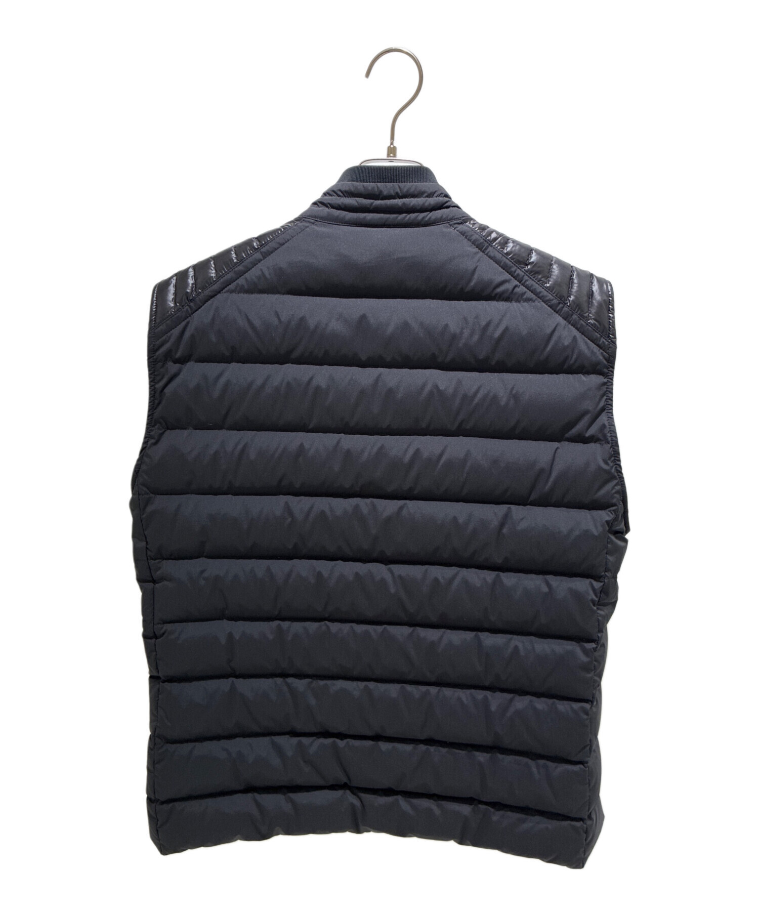 本日限定値下げ中MONCLER 直営店購入　ダウンベスト ブラック ベルト付き 中古・古着通販】MONCLER (モンクレール) OLONNE ダウンベスト