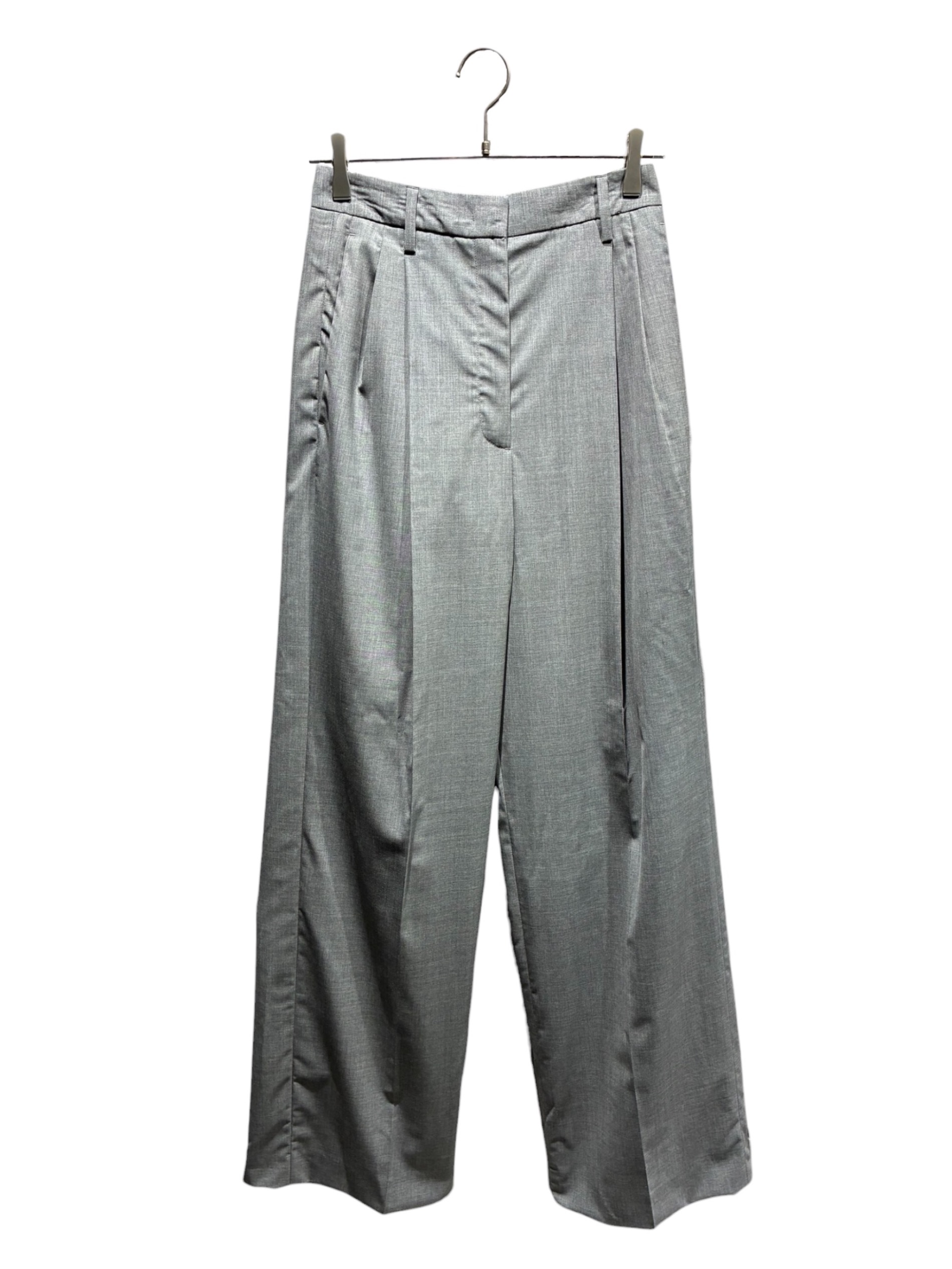 PRADA 90s フリースウールスラックス 中古・古着通販】PRADA (プラダ) 2タックスラックス グレー サイズ:36
