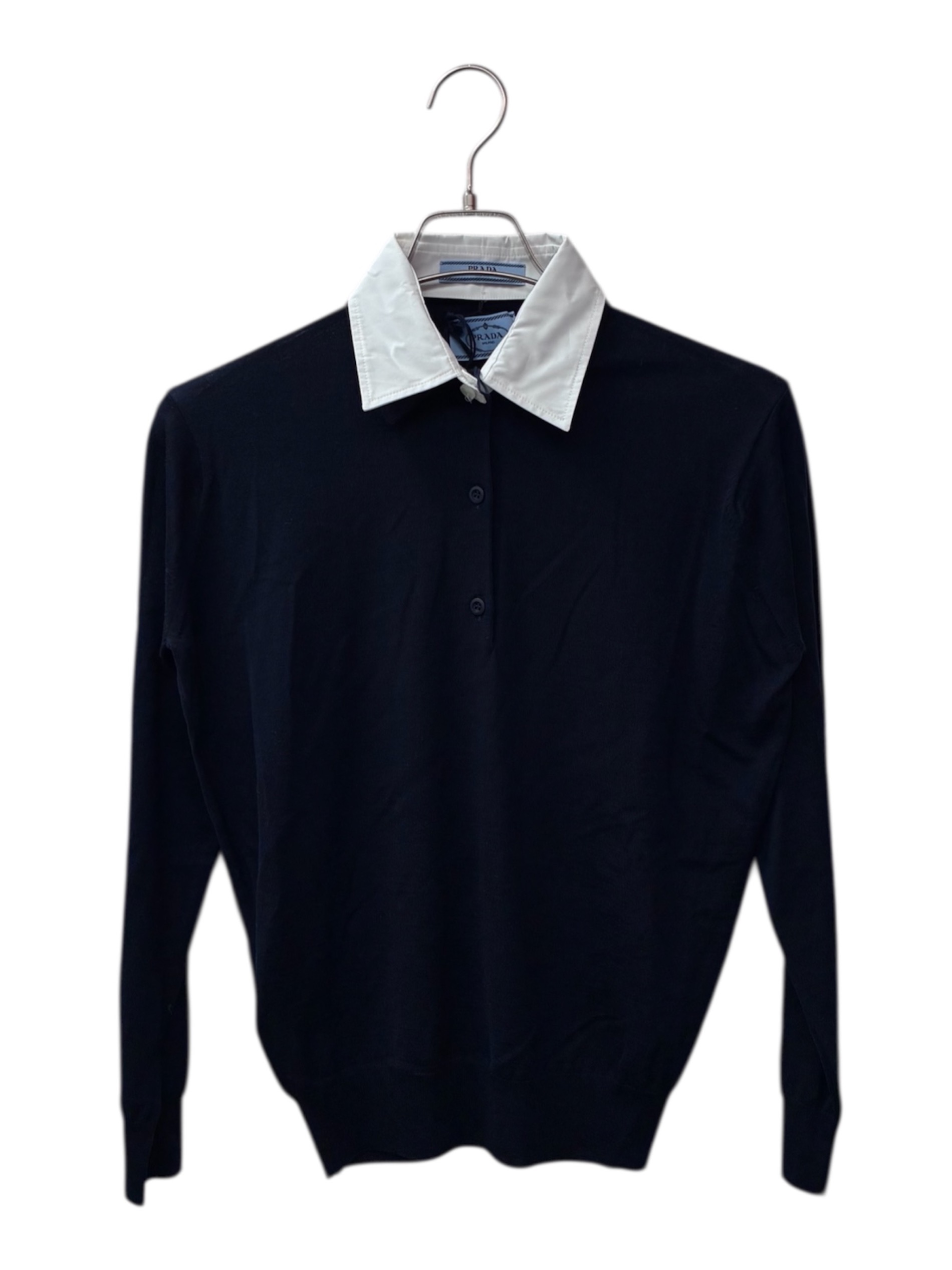 中古・古着通販】PRADA (プラダ) ウールニット ネイビー サイズ:36 