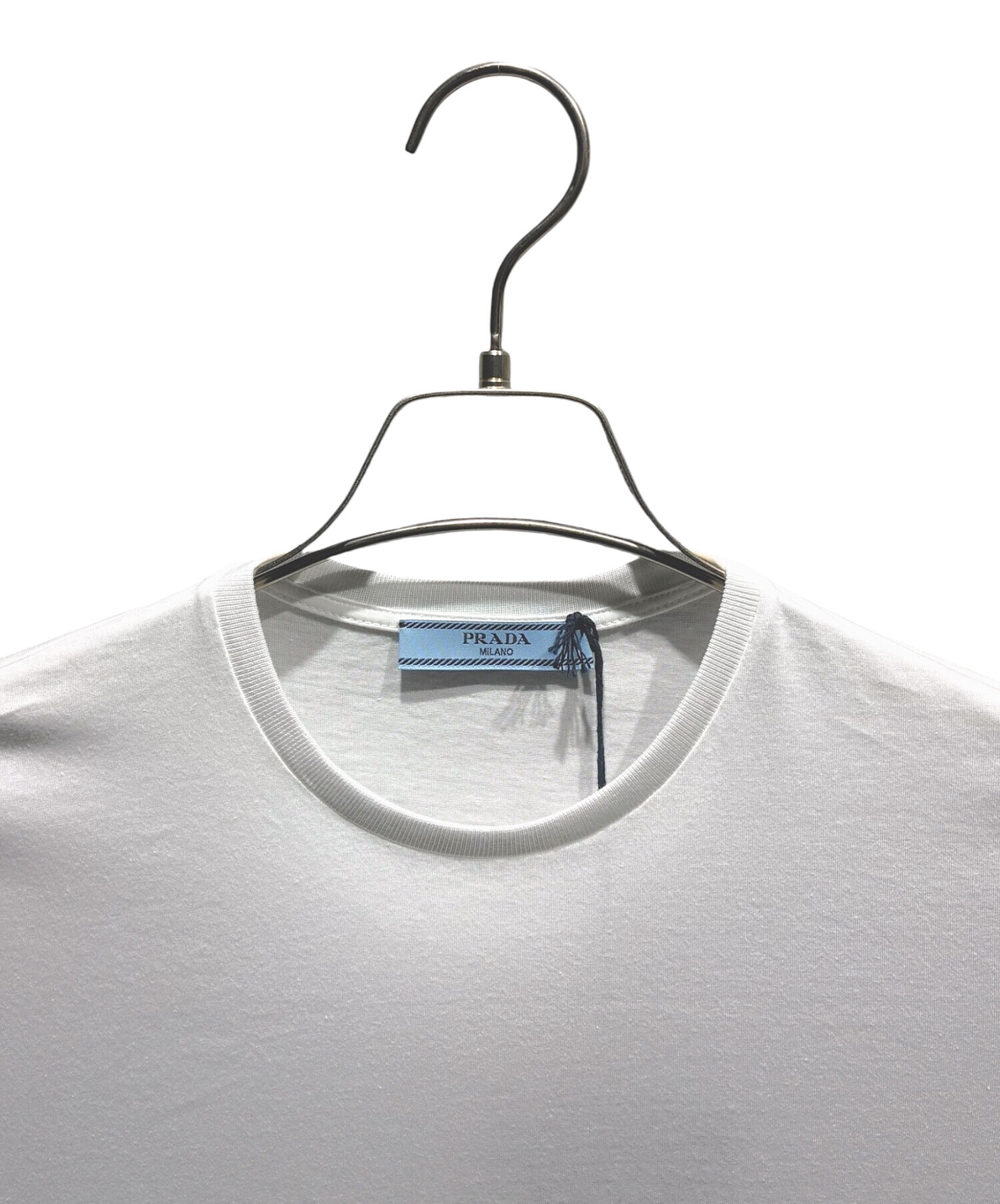 中古・古着通販】PRADA (プラダ) Tシャツ ホワイト サイズ:XS 未使用品