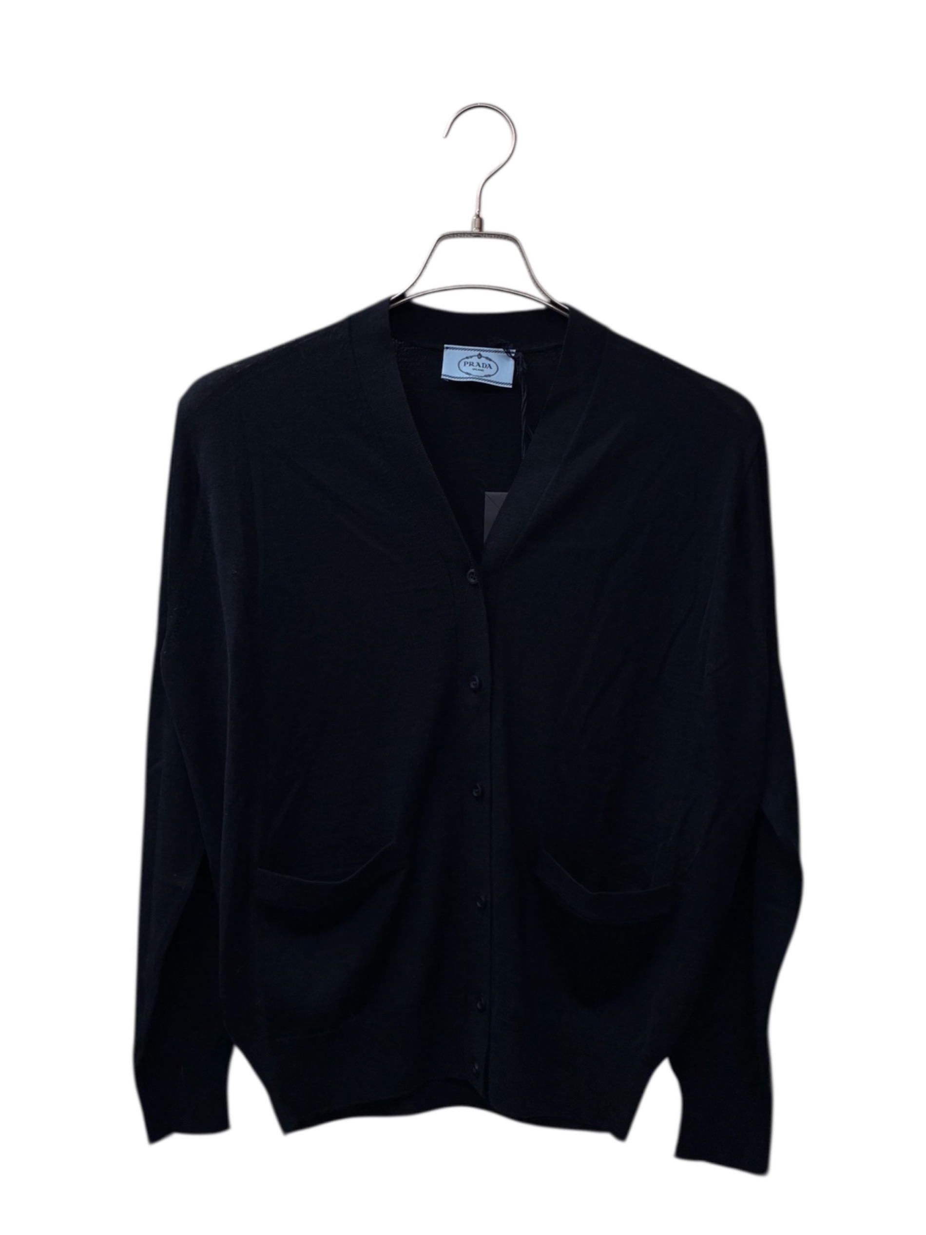 中古・古着通販】PRADA (プラダ) ニットカーディガン DNA00S ネイビー