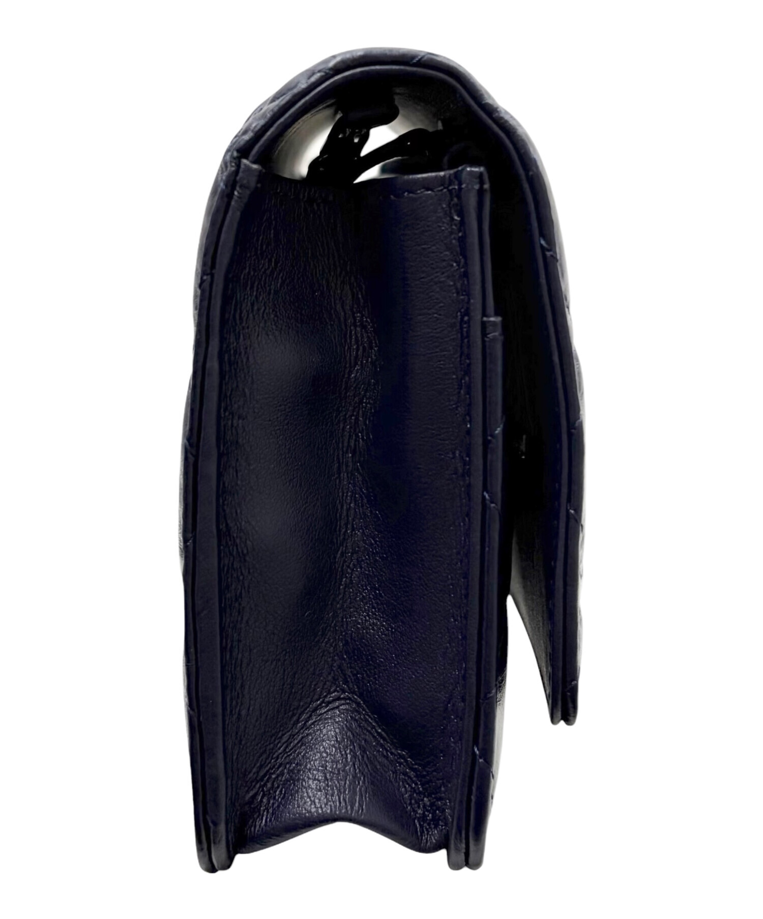中古・古着通販】CHANEL (シャネル) 2.55 チェーンウォレット ネイビー