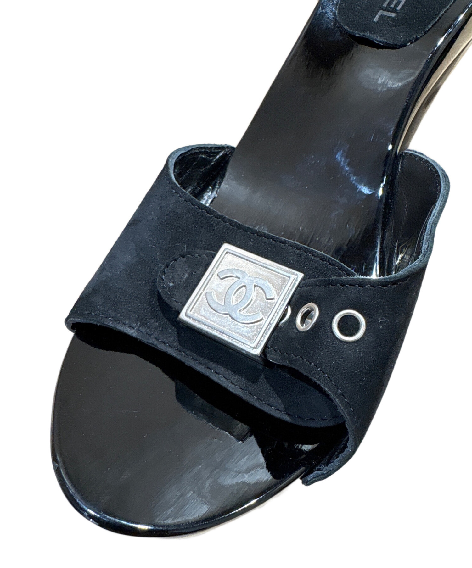 中古・古着通販】CHANEL (シャネル) ココマークスエードサンダル 