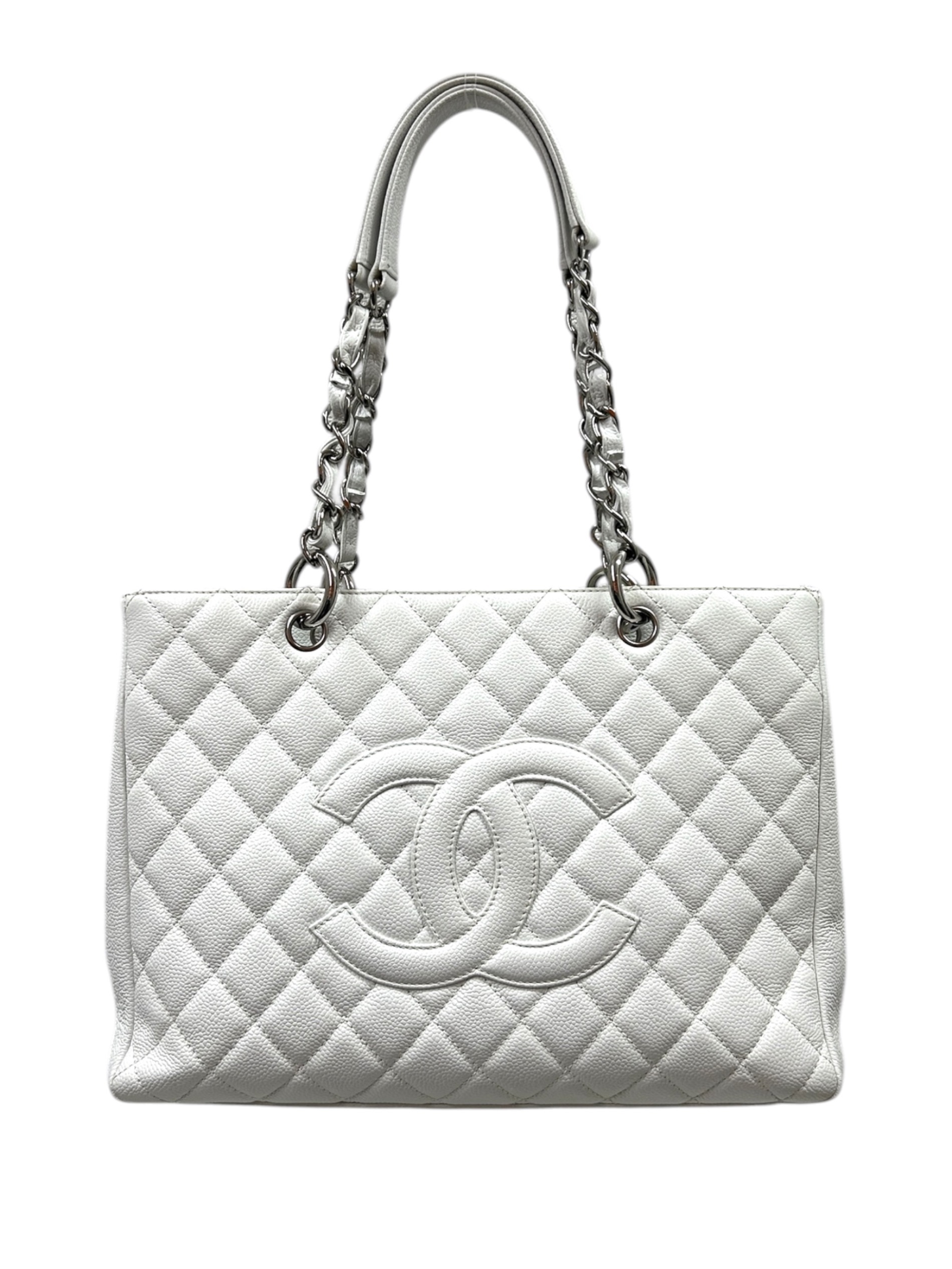 シャネル CHANEL アラベスク カバン トートバッグ ハンドバッグ キャンバス ホワイト 中古・古着通販】CHANEL (シャネル) トートバッグ/A50995 ホワイト