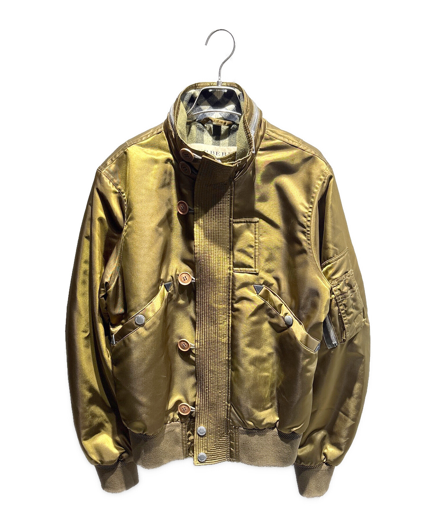 中古・古着通販】BURBERRY (バーバリー) スタンドカラーミリタリー 
