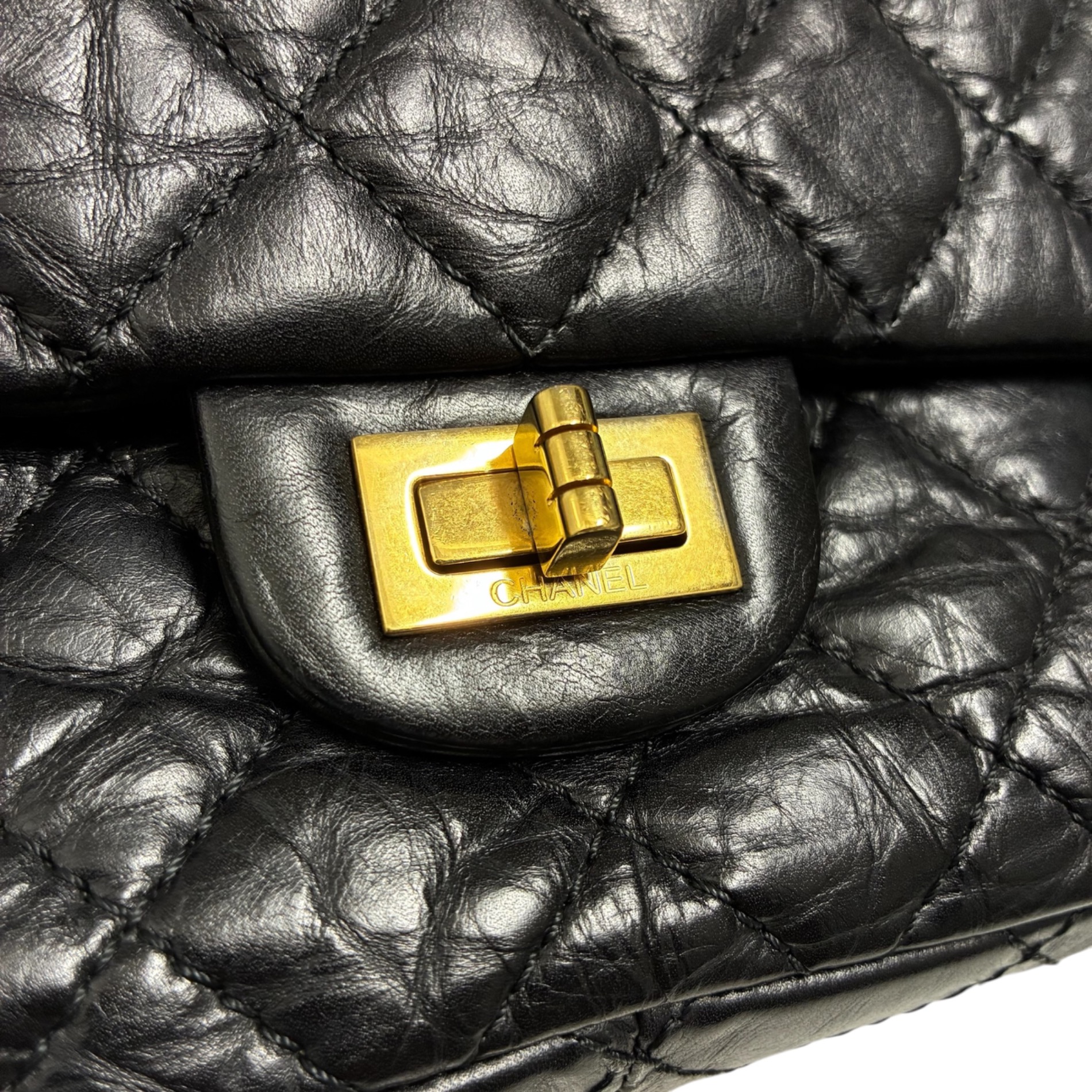 中古・古着通販】CHANEL (シャネル) 2.55 Wフラップチェーンショルダー