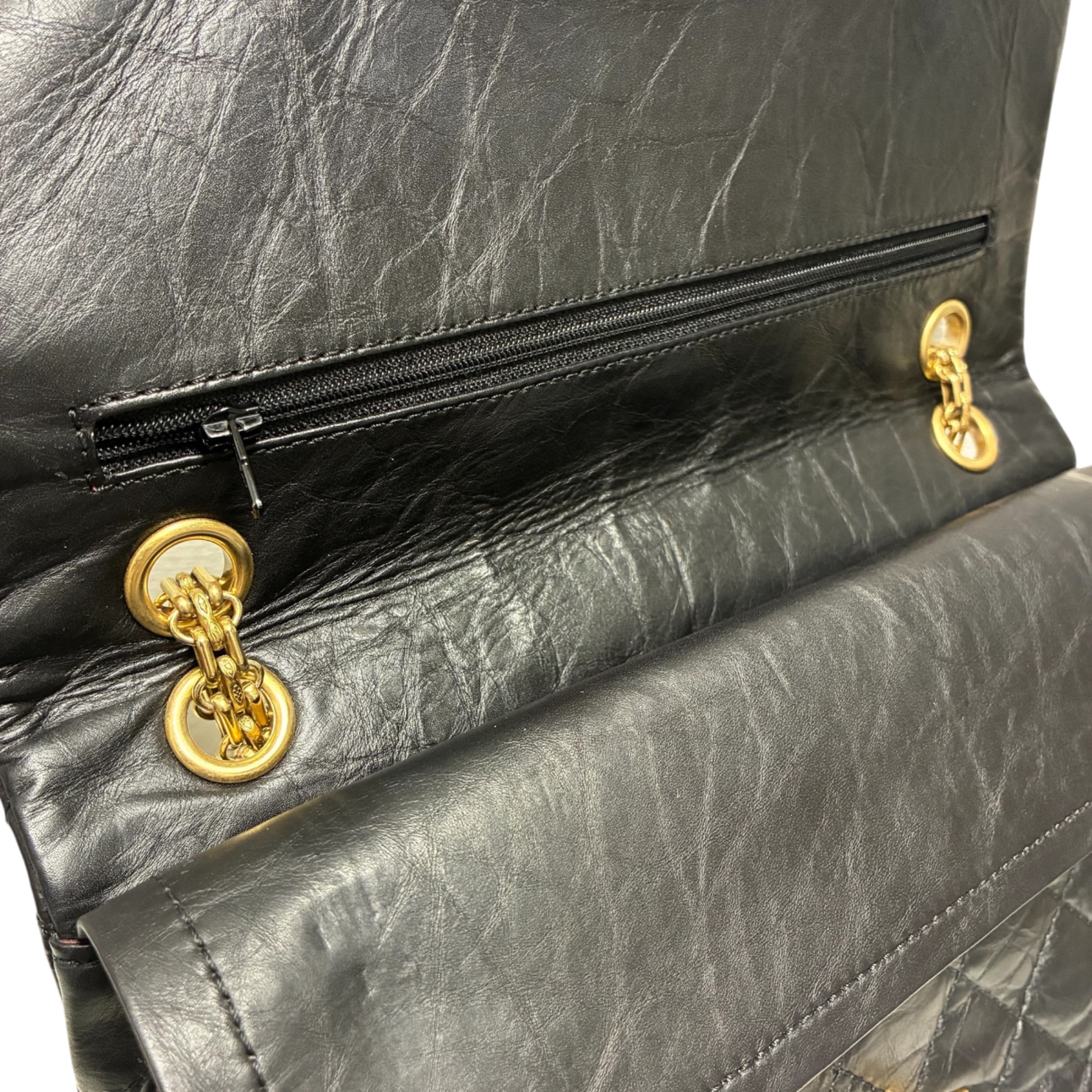 中古・古着通販】CHANEL (シャネル) 2.55 Wフラップチェーンショルダー
