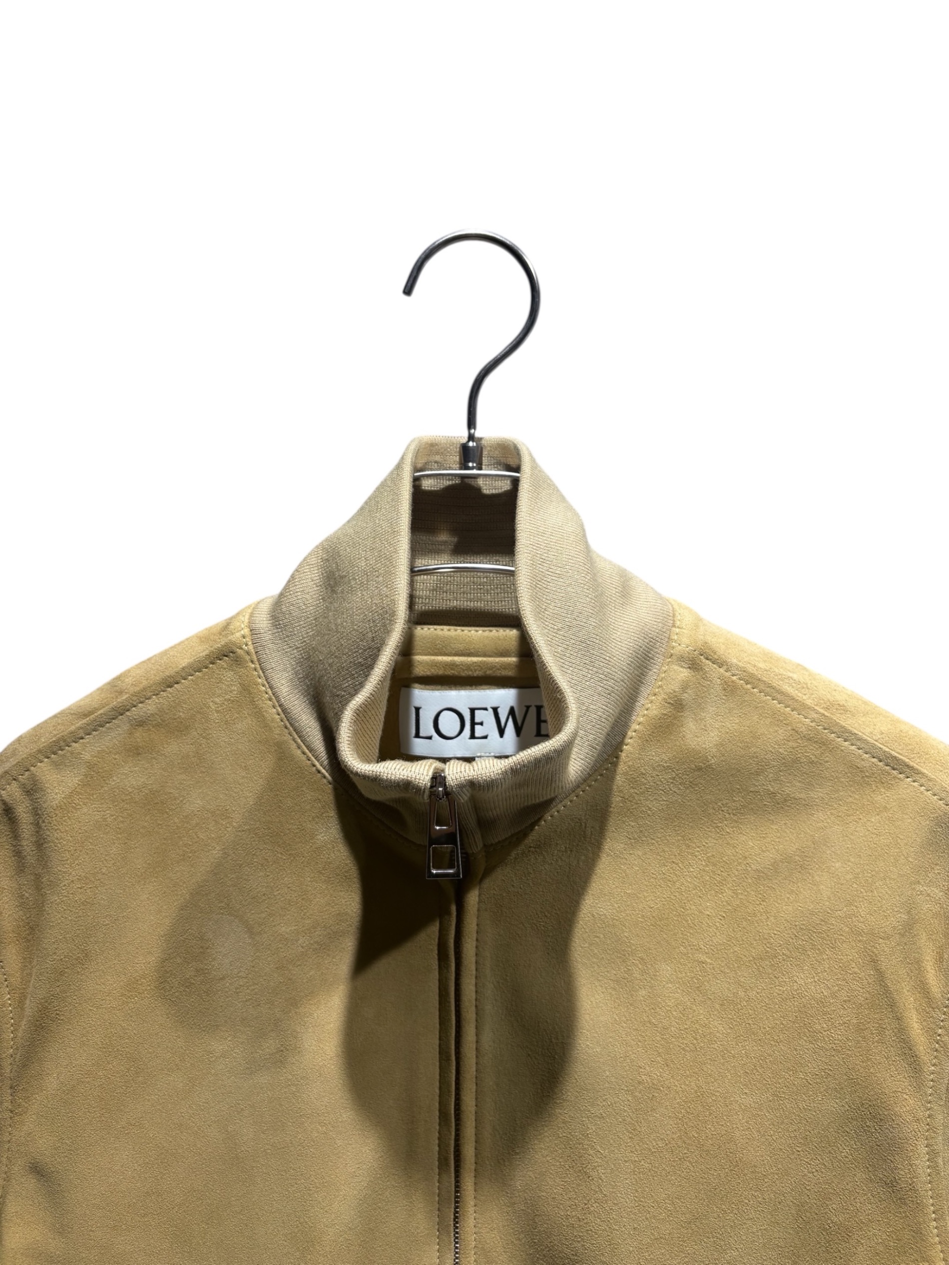 中古・古着通販】LOEWE (ロエベ) スウェードレザーブルゾン イエロー