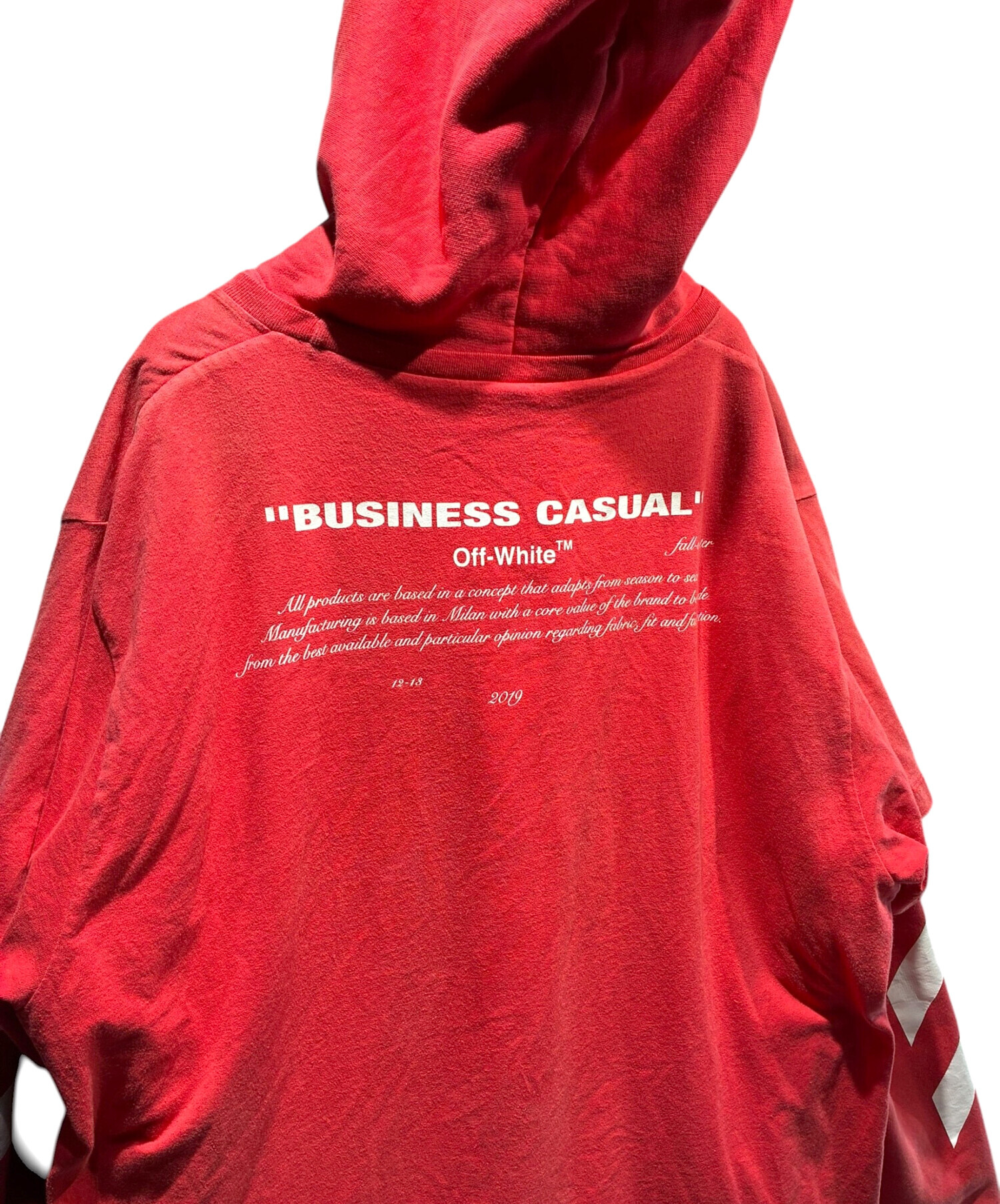 中古・古着通販】OFFWHITE (オフホワイト) レイヤードパーカー 