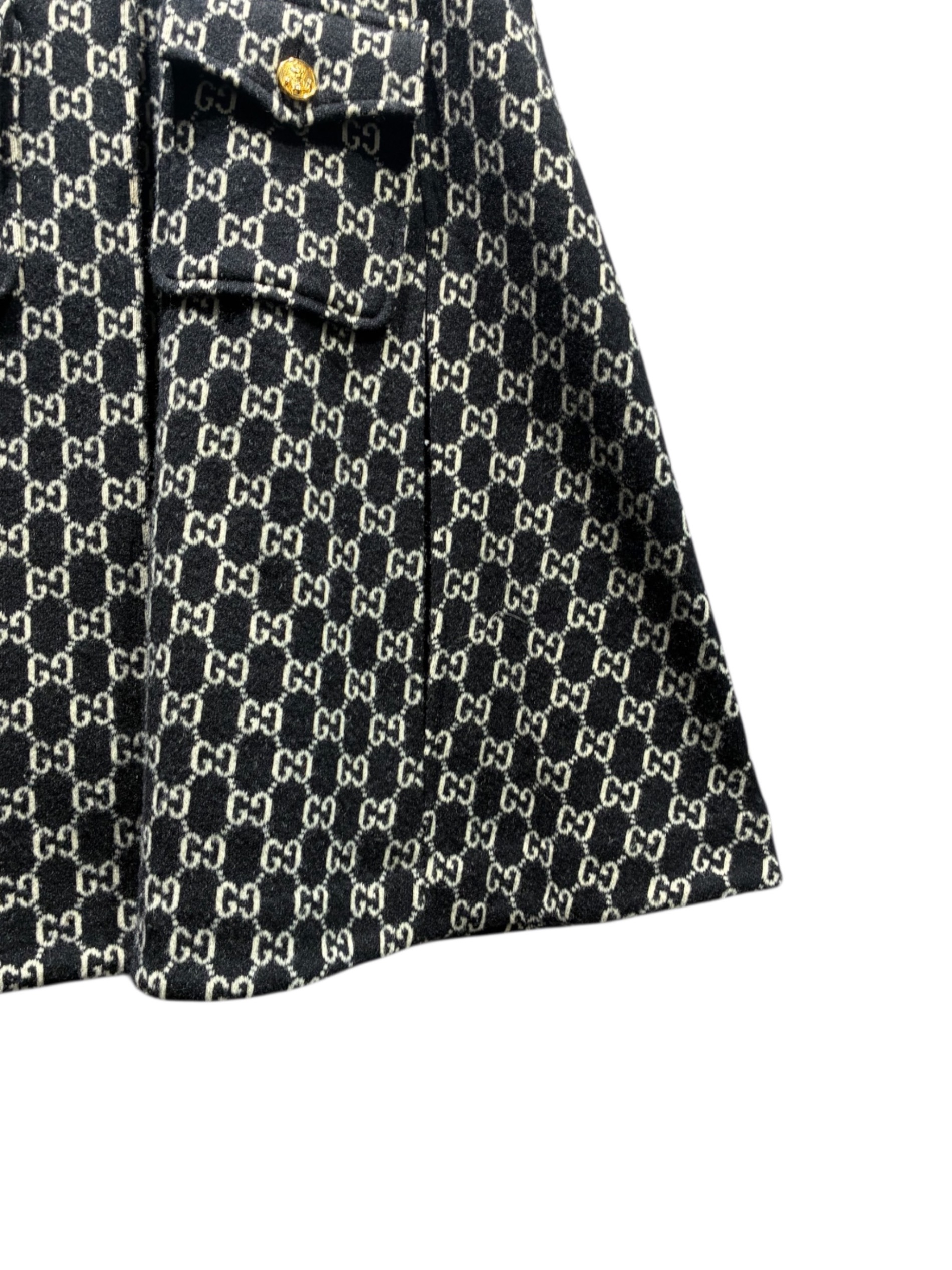 中古・古着通販】GUCCI (グッチ) GGジャガードフェルトウールケープ