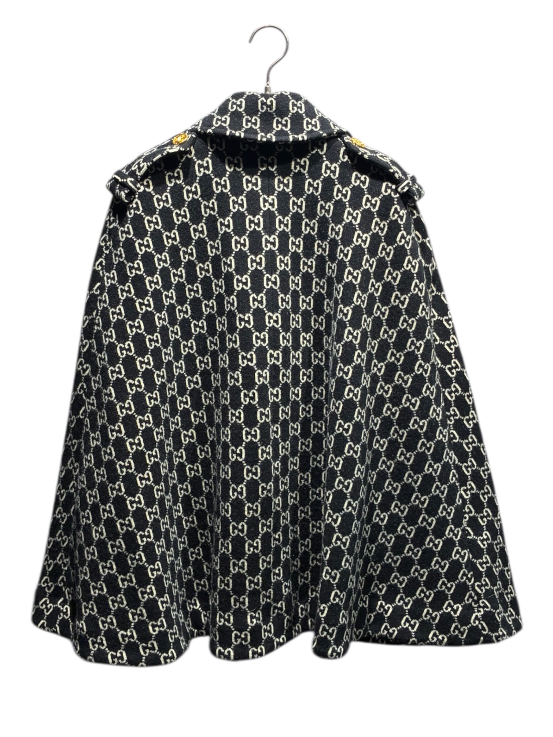 中古・古着通販】GUCCI (グッチ) GGジャガードフェルトウールケープ