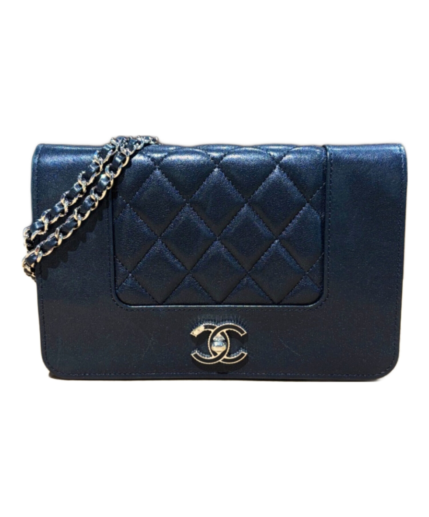 CHANEL シルバーウォレット ギャランティカード付 CHANEL - CHANEL シルバーウォレット ギャランティカード付の通販 by