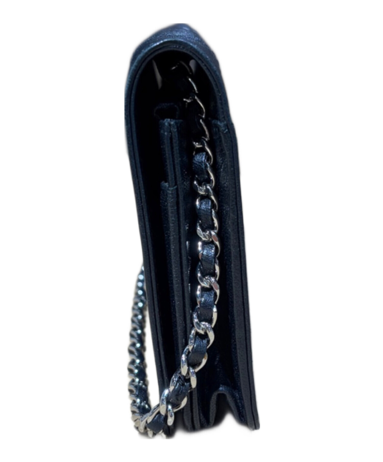 中古・古着通販】CHANEL (シャネル) ショルダーウォレット ブラック