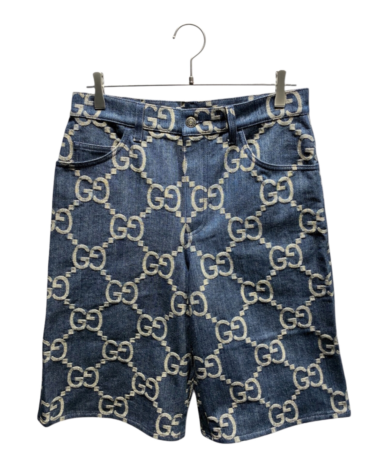 中古・古着通販】GUCCI (グッチ) ジャンボGGデニムショートパンツ