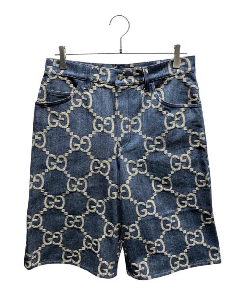 中古・古着通販】GUCCI (グッチ) ジャンボGGデニムショートパンツ