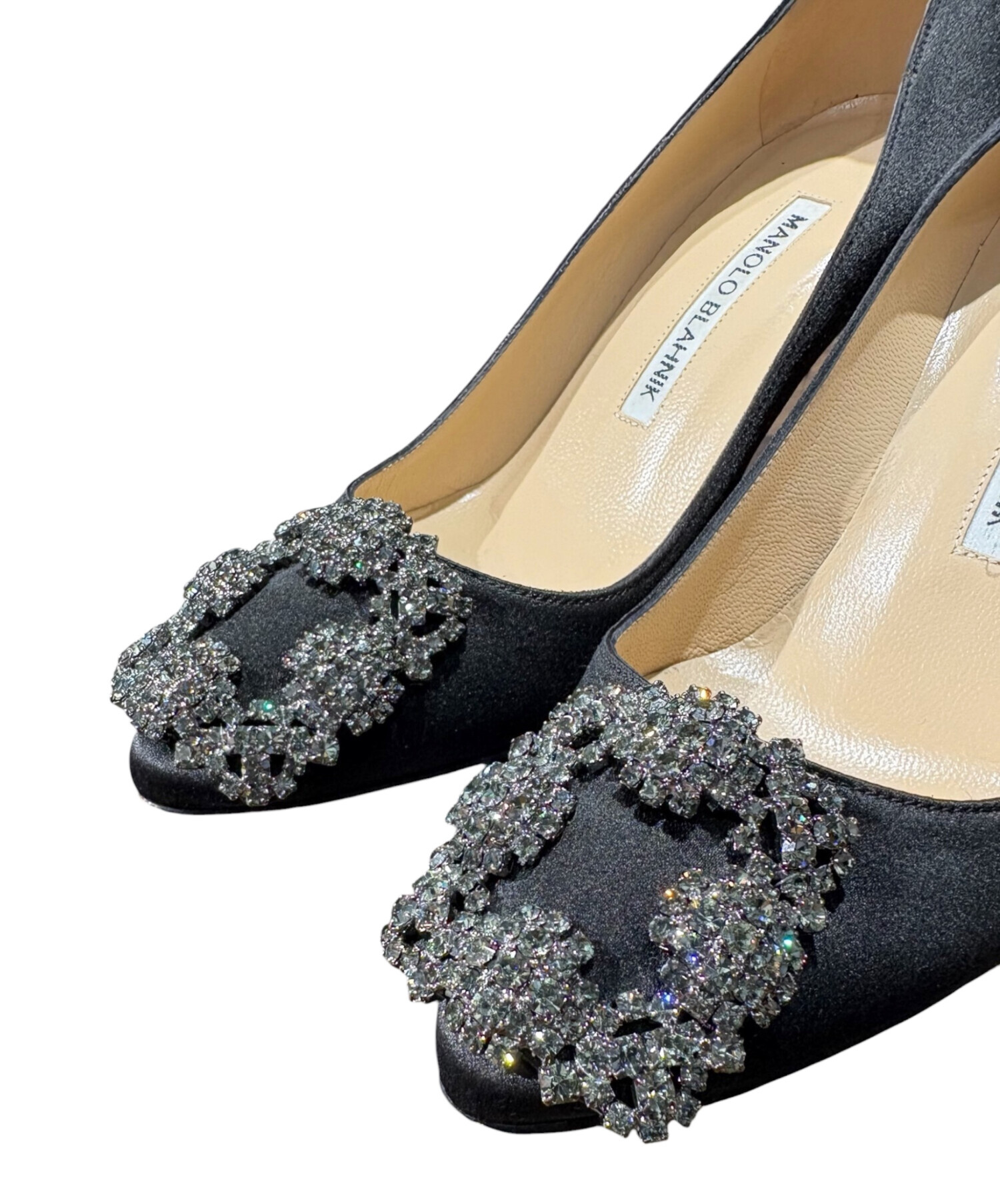 中古・古着通販】Manolo Blahnik (マノロブラニク) サテンビジュー